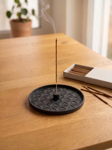 Modelo para impresión 3D: Räucherstäbchenhalter Blume des Lebens 14cm — vista de referencia 5