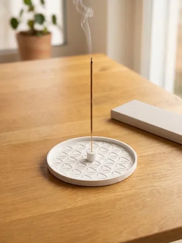 Modelo para impresión 3D: Räucherstäbchenhalter Blume des Lebens 14cm — vista de referencia 4