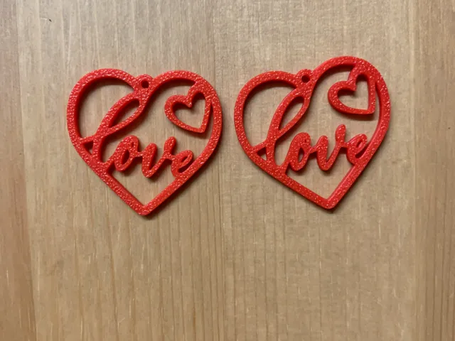 love heart earrings