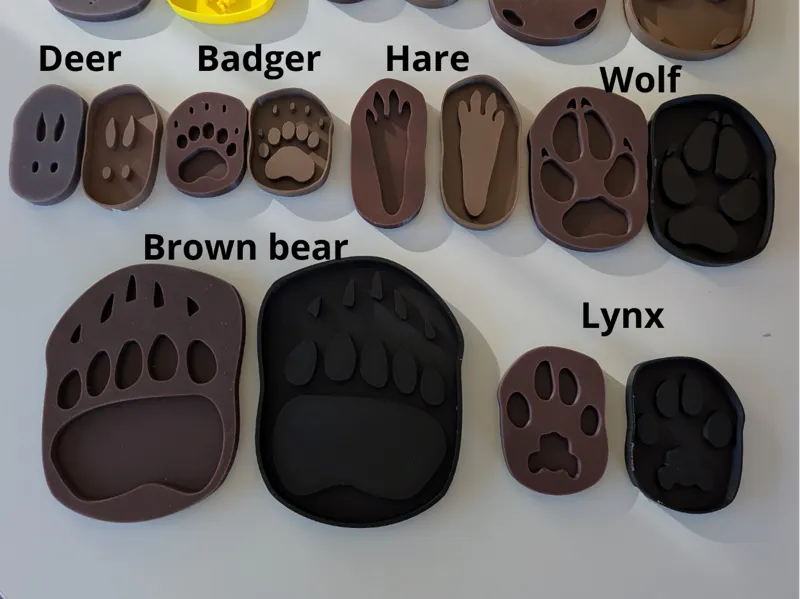 Tracks from Swedish animals