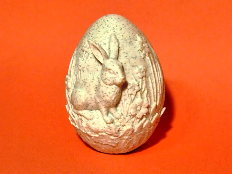 Egg with rabbit