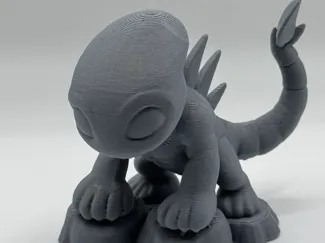 Chibi Alien / Display/Tabletop/Roleplay