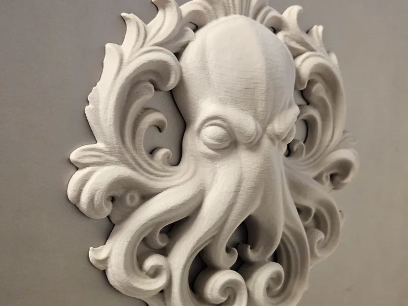 Cthulhu octopus 3d wall art