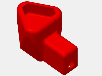 15mm Dreikant Pfostenschlüssel für Schlüsselbund