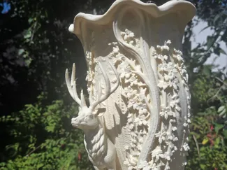 Deer in the Woods Vase