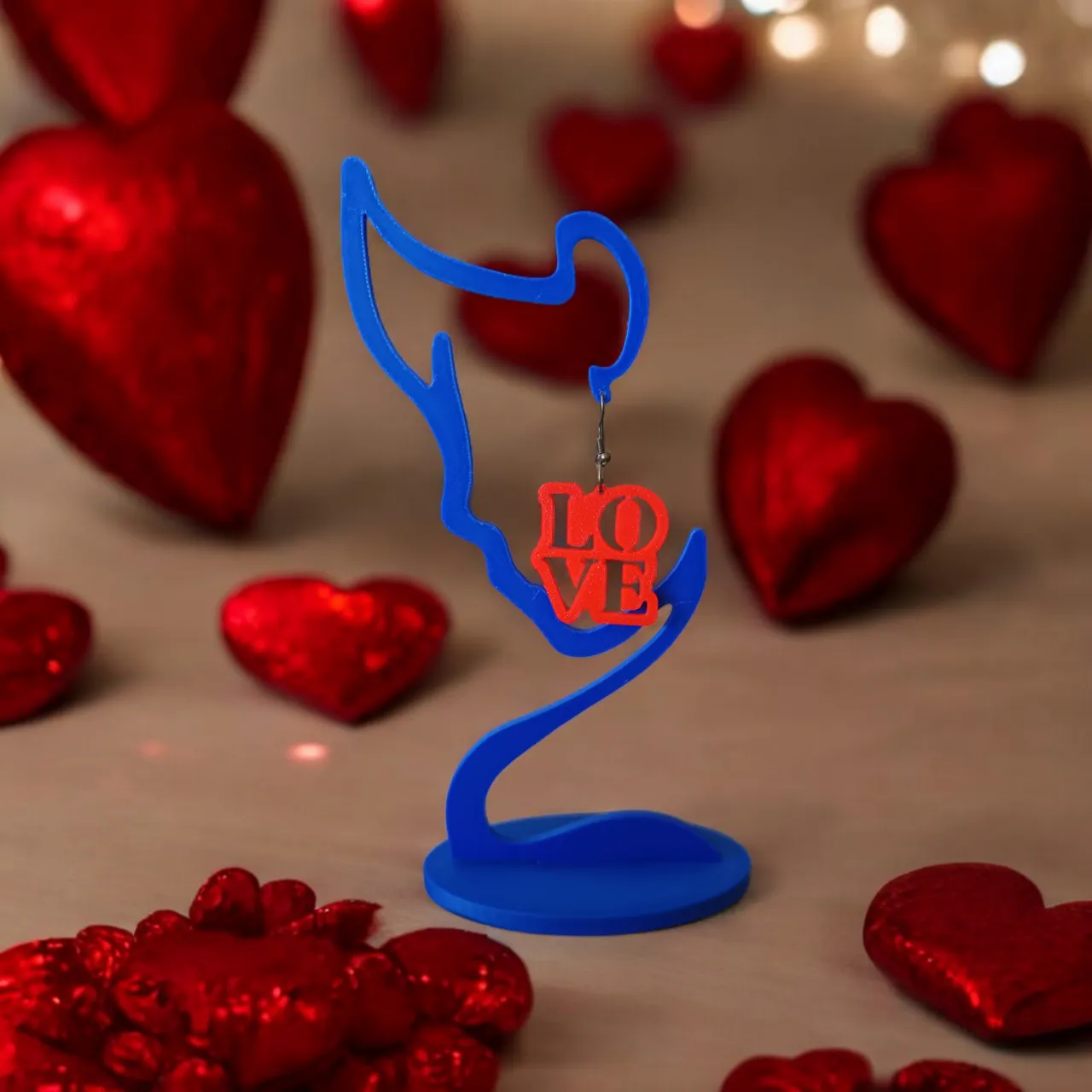 Valentine Love Earrings view 2