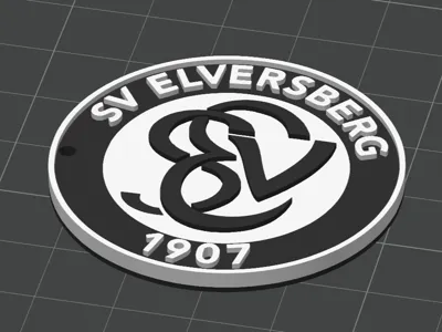 SV Elversberg Keychain 3D Effect
