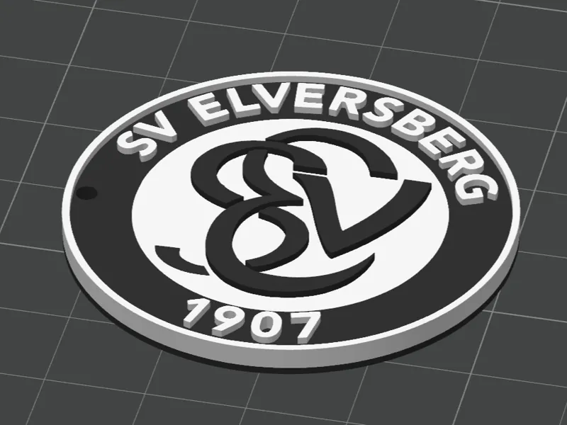 SV Elversberg Schlüsselanhänger 3D Effekt