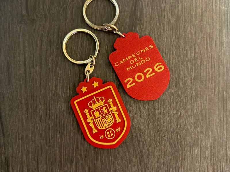 Llavero España Campeón del Mundo 2026