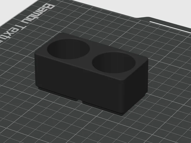 1x2 Gridfinity D Cell Battery Holder