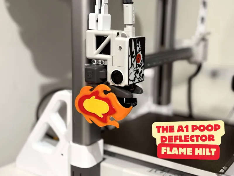 A1/A1 Mini Poop Deflector - Rengoku Flame Hilt