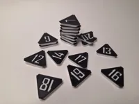 1-20 numerical Magnedice plates - 0.1mm layer