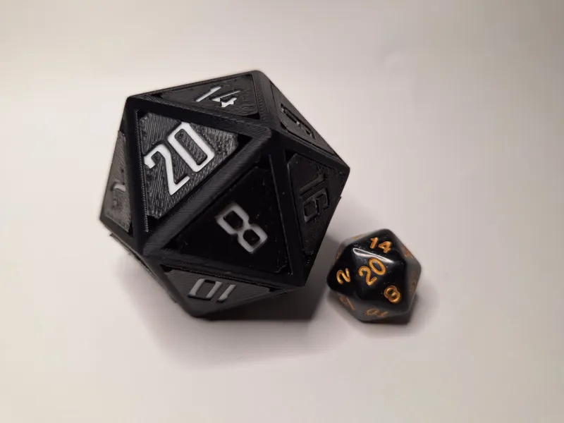 MagneDice d20 - Magnetized customizable dice