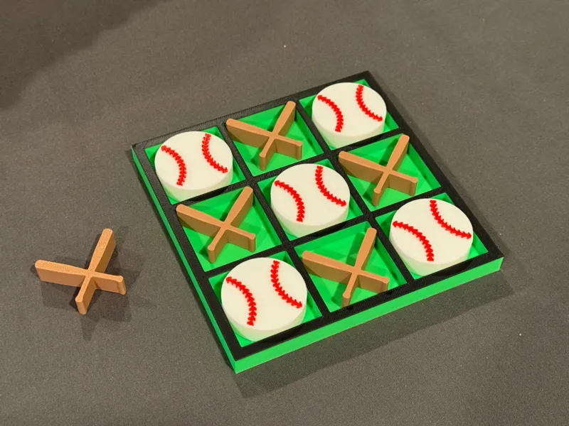 Baseball Tic Tac Toe - Color Remix
