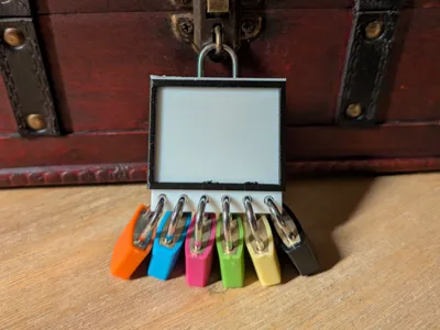 Funny lock for a key lock (children's birthdays)