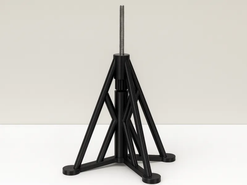 Arretierbarer M6-Standfuß, bis 10 cm verstellbar