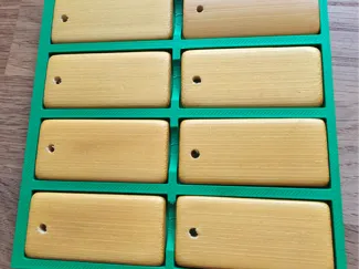 Bamboo Keyring Jig for xTool F2