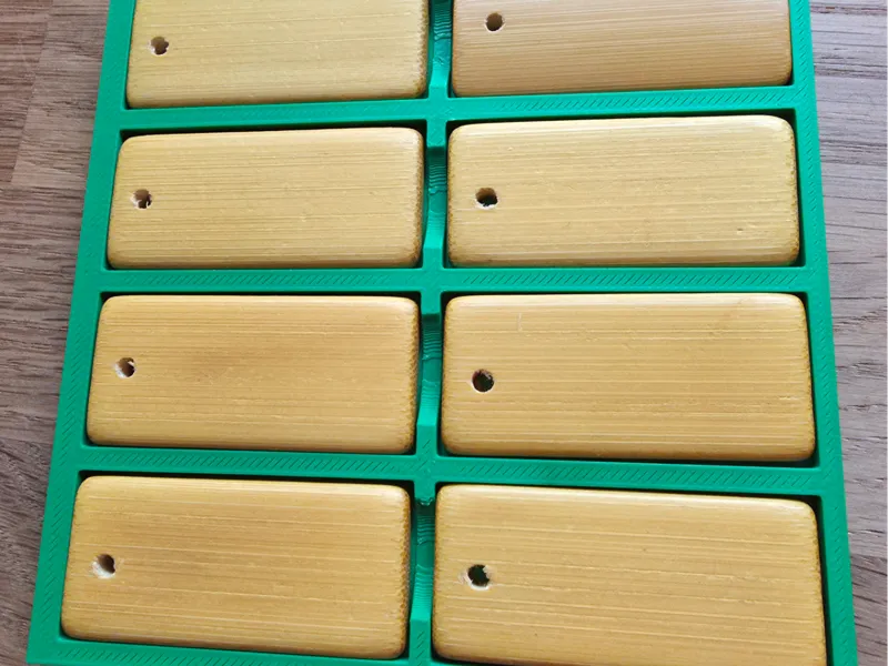 Bamboo Keyring Jig for xTool F2