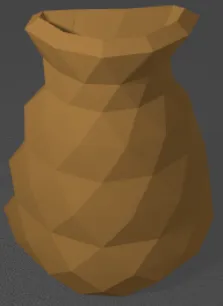 Low poli vase