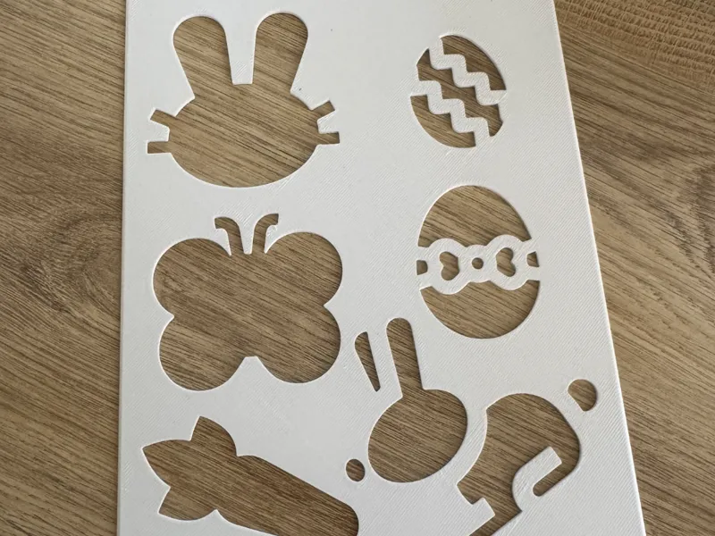 Stencil Easter / Schablone für Ostern
