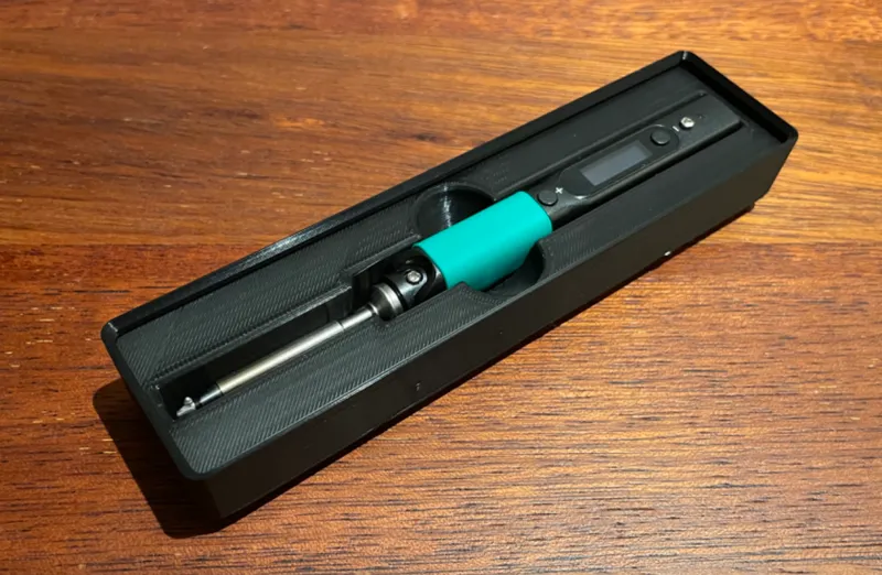 Pinecil V2 Gridfinity Soldering Iron + Tip holders