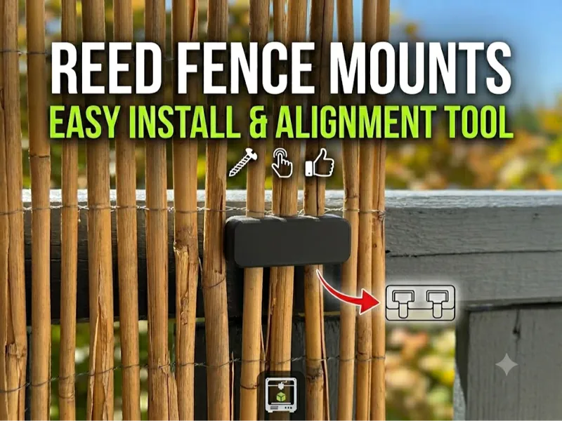Universal Reed Fence Mounts & Alignment Tool
