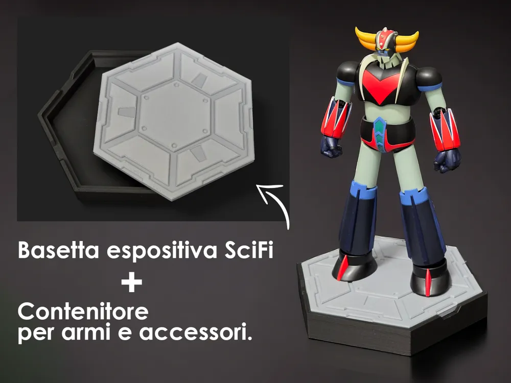 Scifi display base for Action Figure and Model Kit by Benares Custom ...
