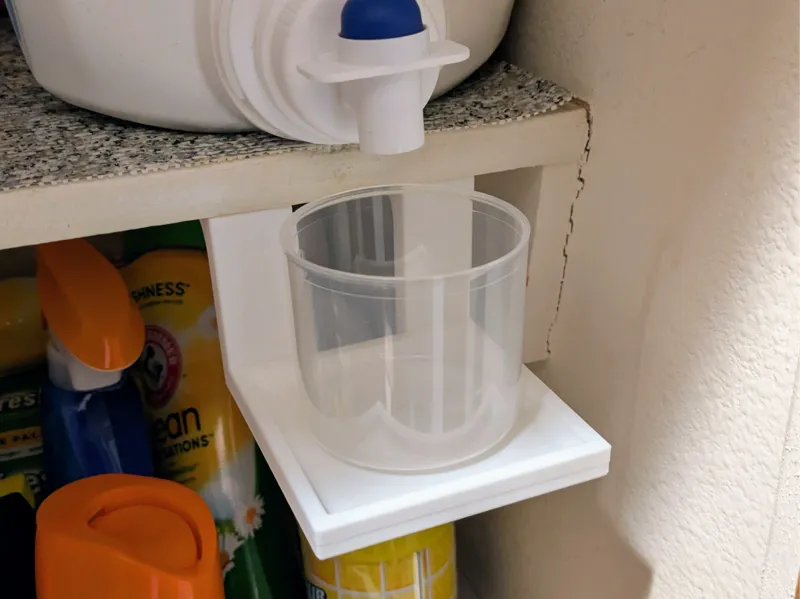 Liquid Detergent Cup Shelf