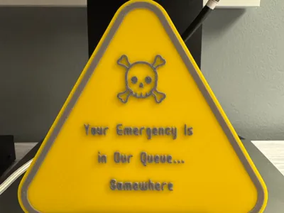 IT Emergency Sign