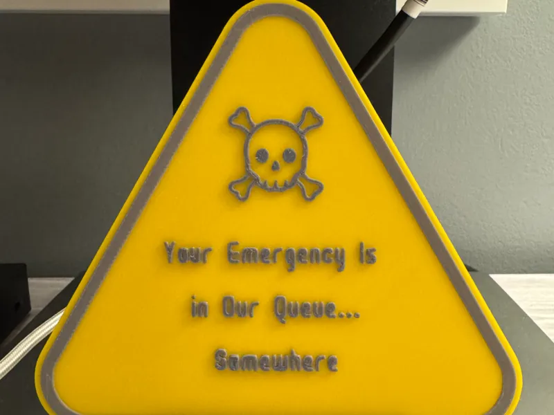 IT Emergency Sign