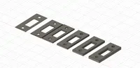 0.2mm layer, 4 walls, 35% infill 1-10mm spacer