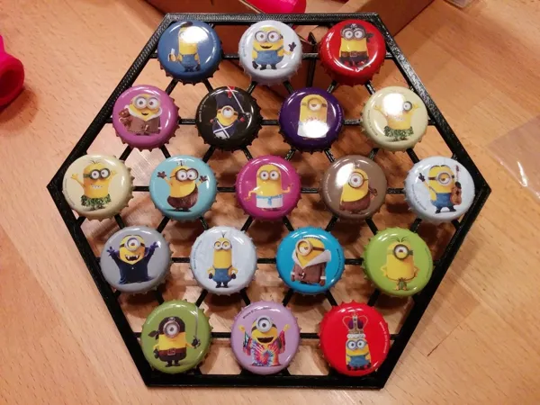 Présentoir à capsules de bouteille