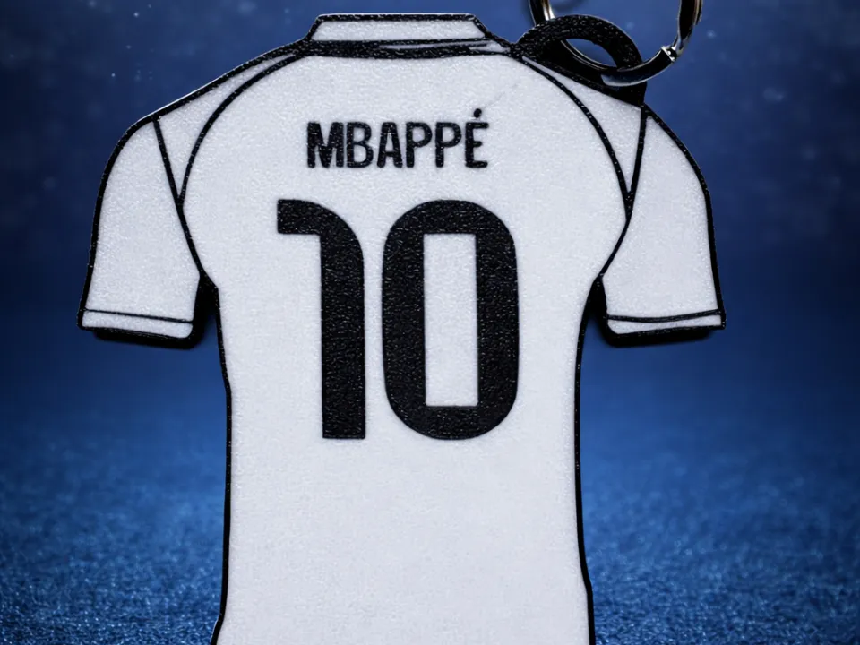 Mbappe Jersey Keychain - Free 3D Print Model - MakerWorld