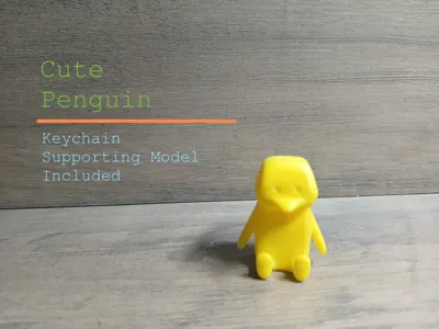 Cute Penguin (Keychain Model Included)