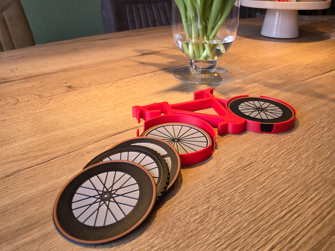 Bike Wheel Coasters