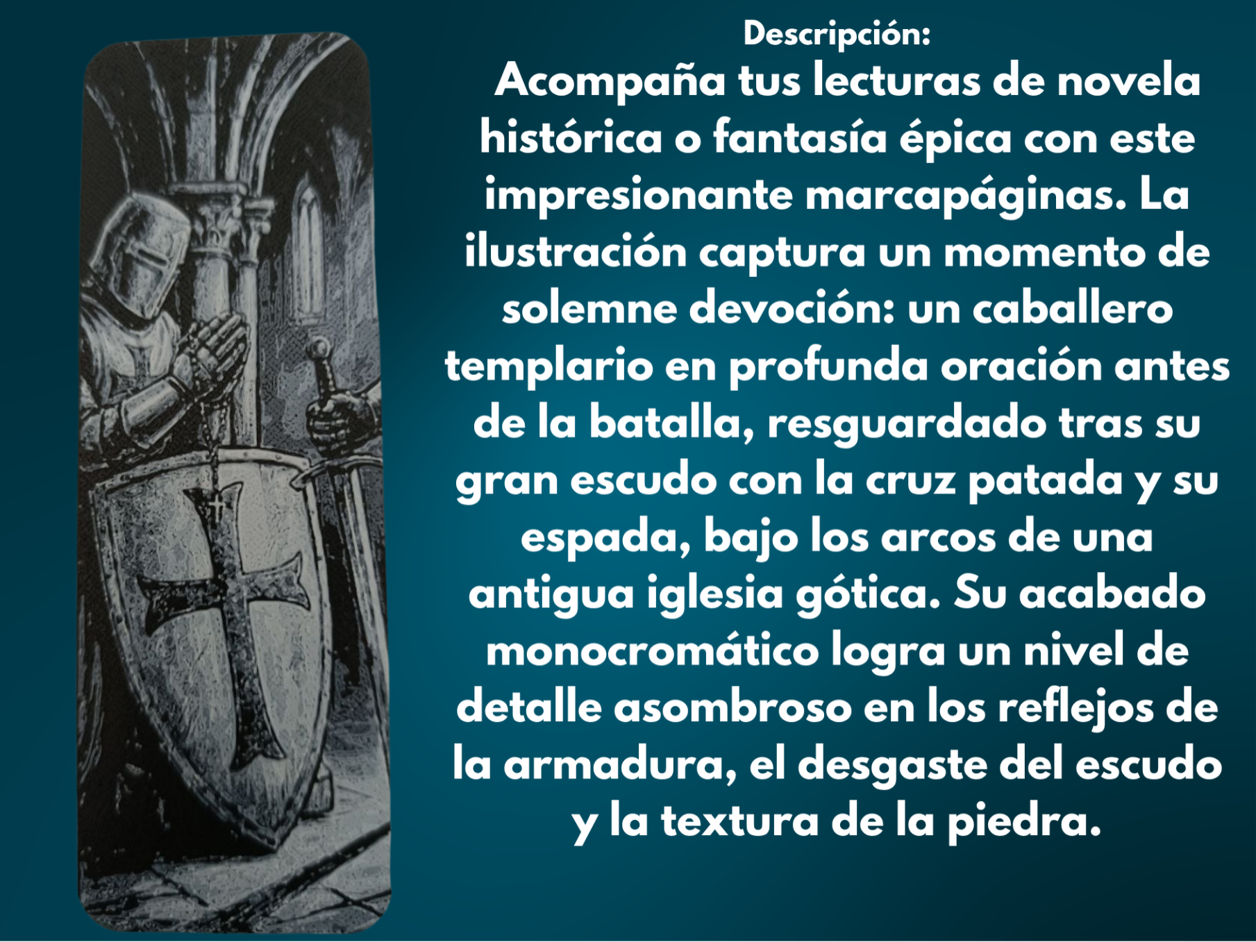 Marcapáginas Voto del Templario