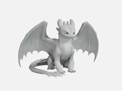 Light Fury style Dragon