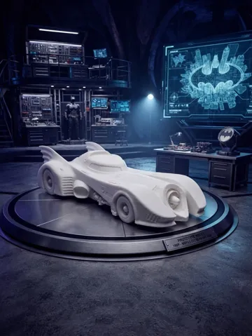 Modelo para impresión 3D: 1989 Batmobile | Classic Batman Movie Car — vista de referencia 2