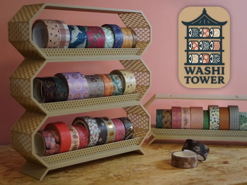 Washi Tower – L’étagère modulable pour washi tapes