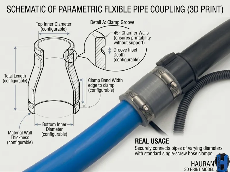 TPU Flexible Pipe Coupling Generator