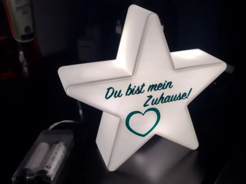 Personalisierter LED Stern