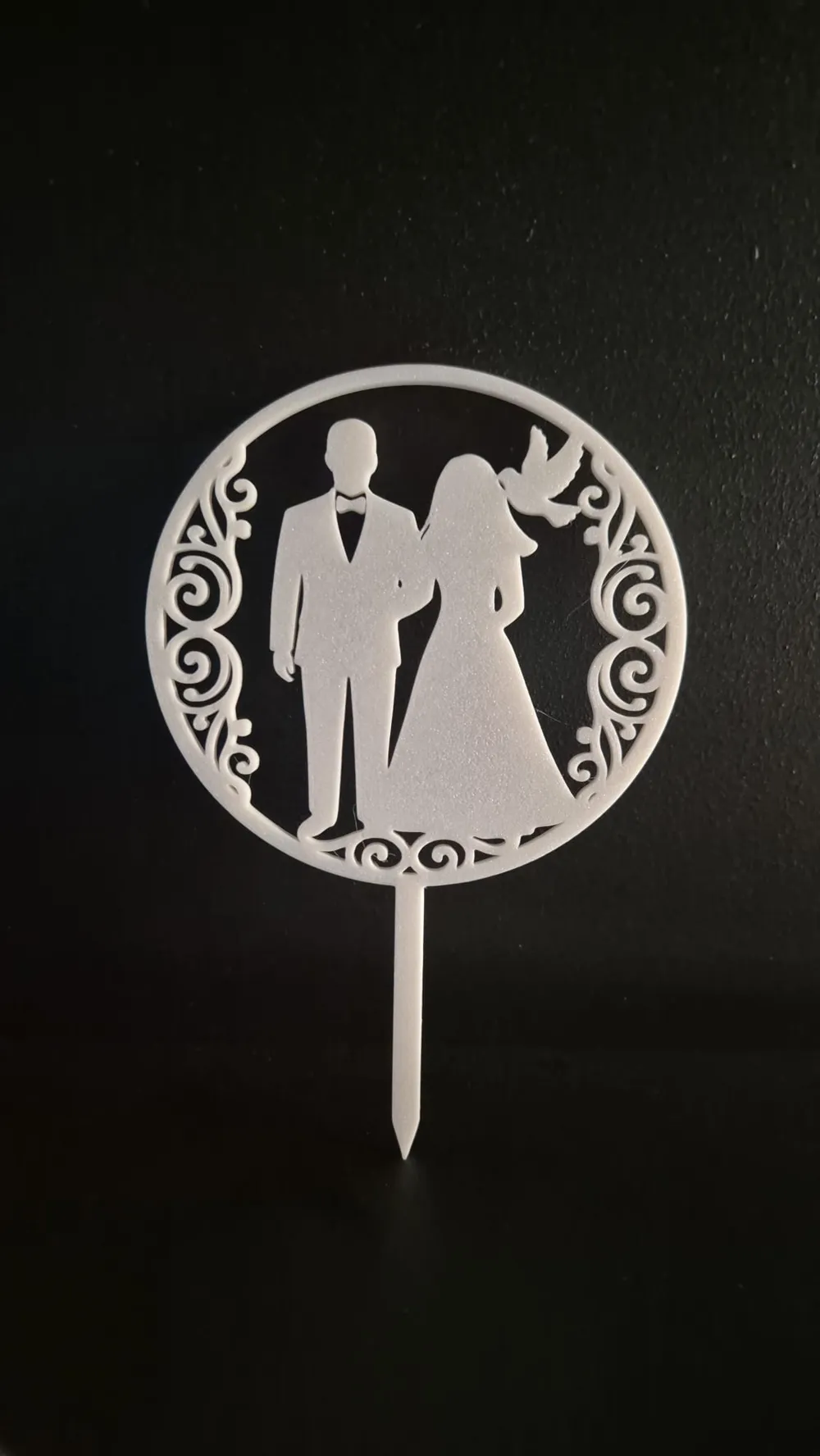topper wedding cake - Free 3D Print Model - MakerWorld