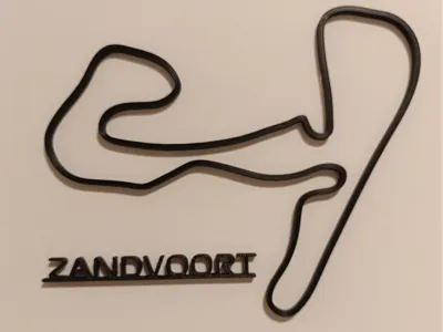 Grand Prix Formule 1 Zandvoort met racebaan 3D-geprint - ingelijste kunst aan de muur - formule 1-kunst - kerstcadeau voor hem - cadeau vriendje - België