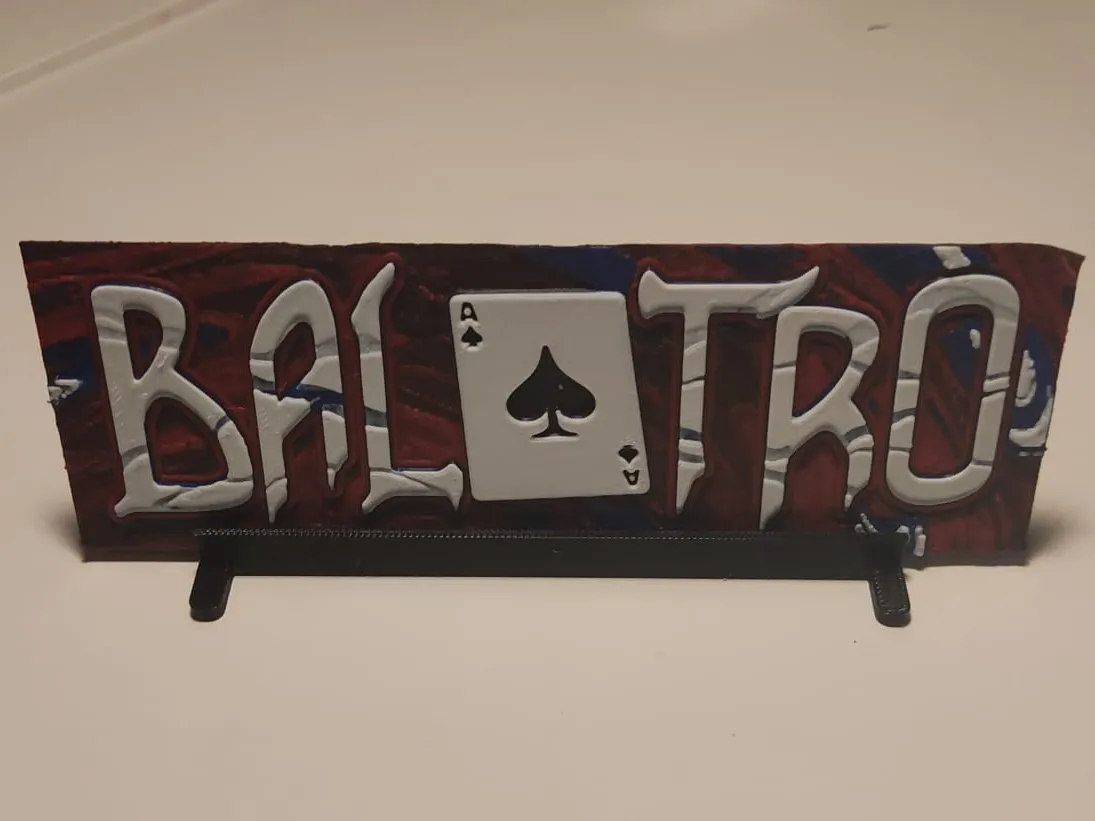 Logo Balatro en relief — HueForge