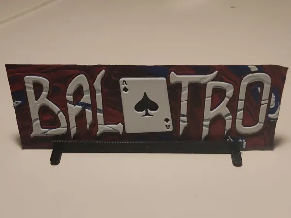 Logo Balatro en relief — HueForge