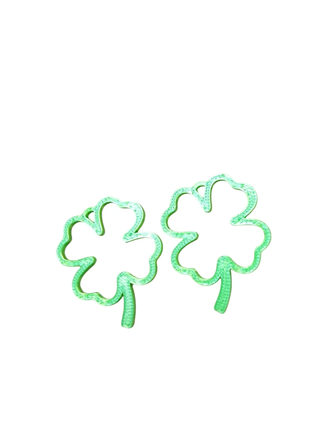 Simple Shamrock Earring (or Keychain Decor!) view 2