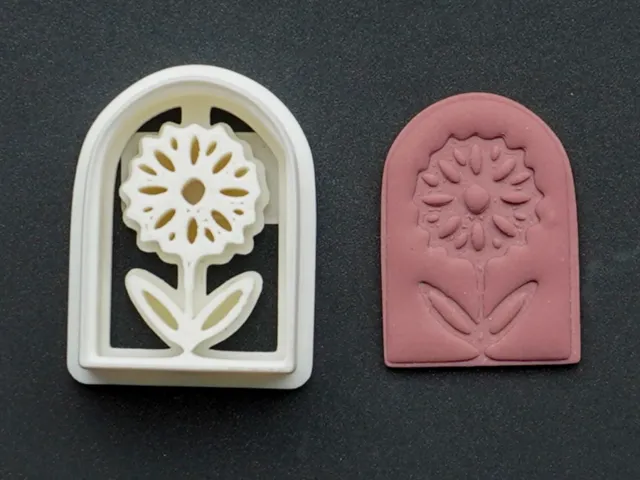 Flower Polymer Clay Cutter Earrings Necklaces