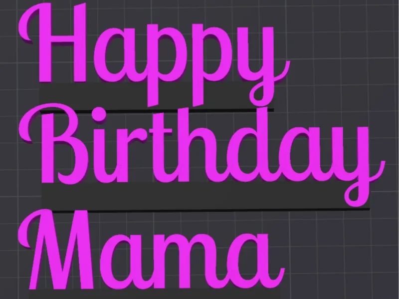 Tortenstecker "Happy Birthday Mama"