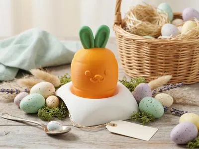 Cute Easter Bunny Carrot - Minimalist Decor