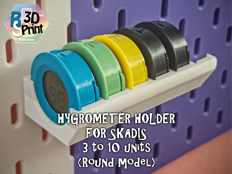 Hygrometer Holder for SKADIS (3-10 units) - ROUND